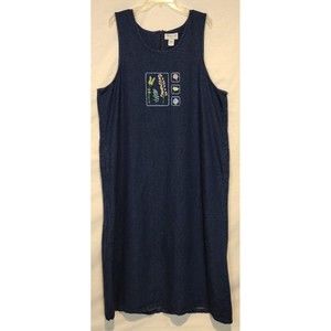 Westbound ll Sleeveless Denim Maxi Drees Size 1X